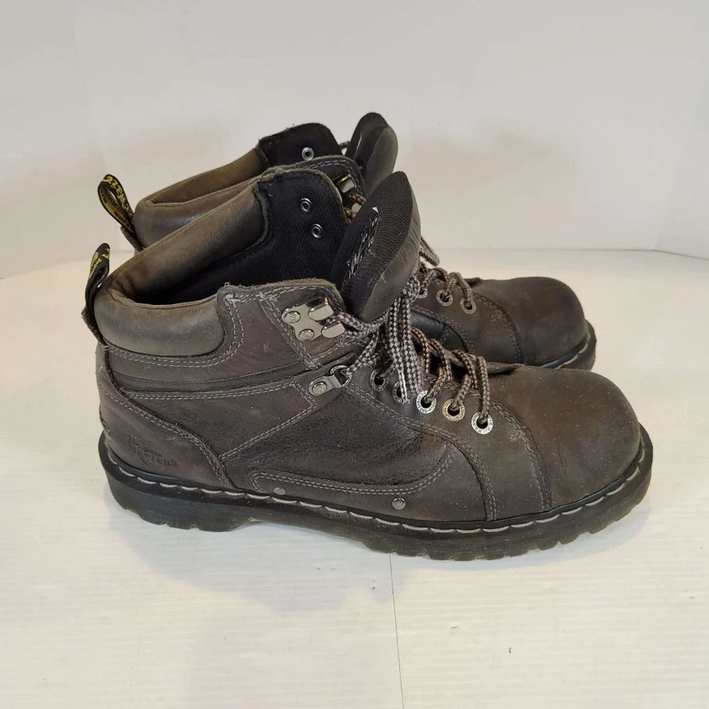 Dr. Martens Diego Dark Brown Leather‎ Lace Up Work Boots Mens 12 UK 11 EU 46